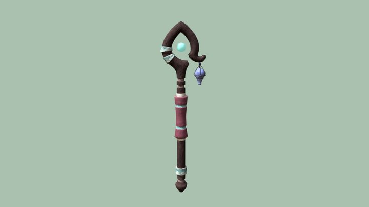Arcwood Staff 3D Model