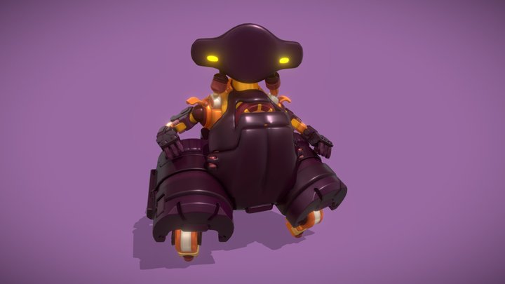 Fruity Machinas - Plum - Game-Ready Character 3D Model