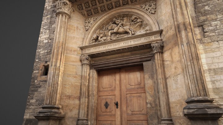 Portal of St. George's Basilica, Prague Castle 3D Model