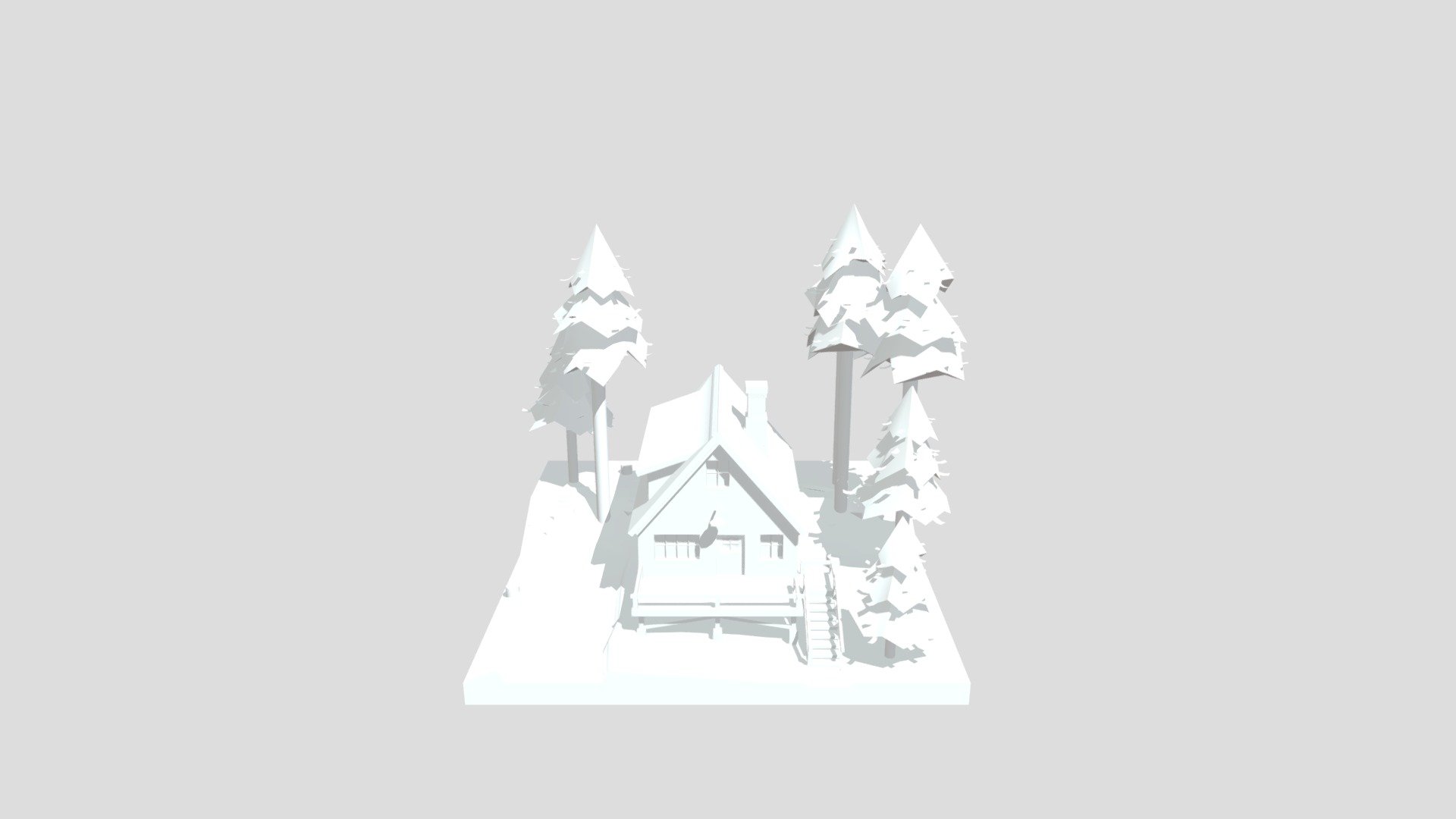 Cabin and environment from Poly by Google