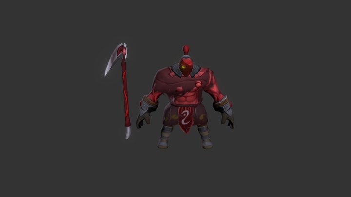 Dota 2 Axe 3D Model