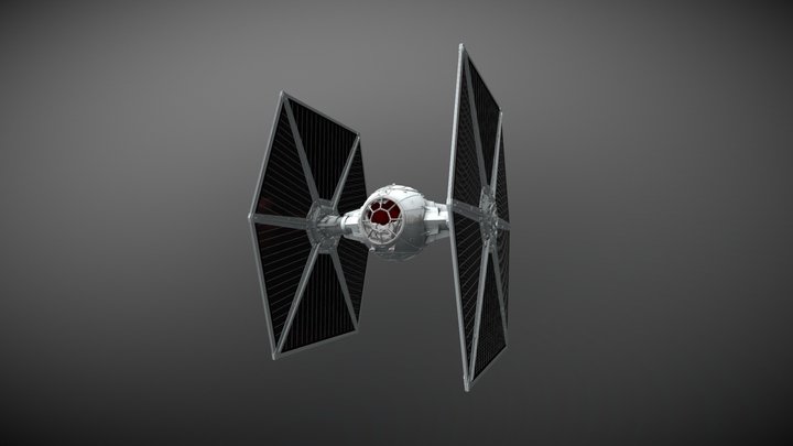 TIE-fighter from STAR WARS 3D Model