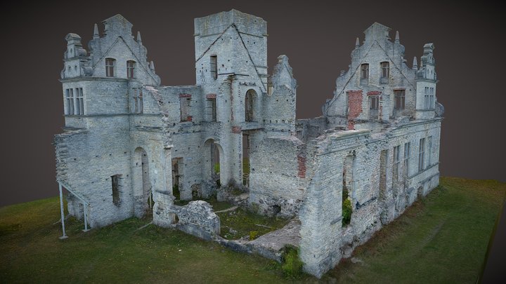 Ungru Manor ruins. Estonia 3D Model