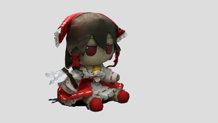 東方 Project - V2 Reimu Hakurei Fumo (3D scan) – Gratis 3D-model STL