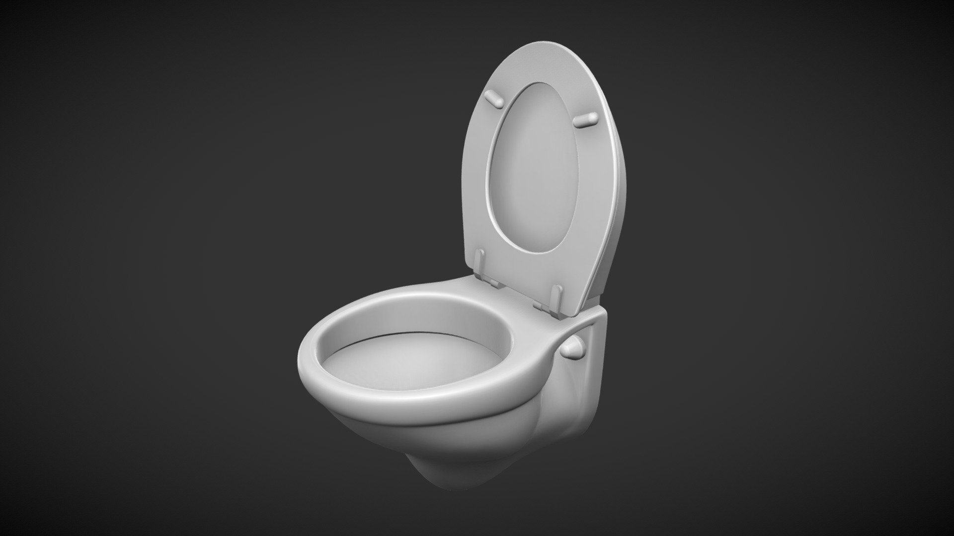 Wall Mounted Toilet - 3D print