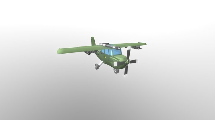 Weaponised Cessna 3D Model