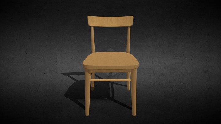 Wooden Chair 3D Model