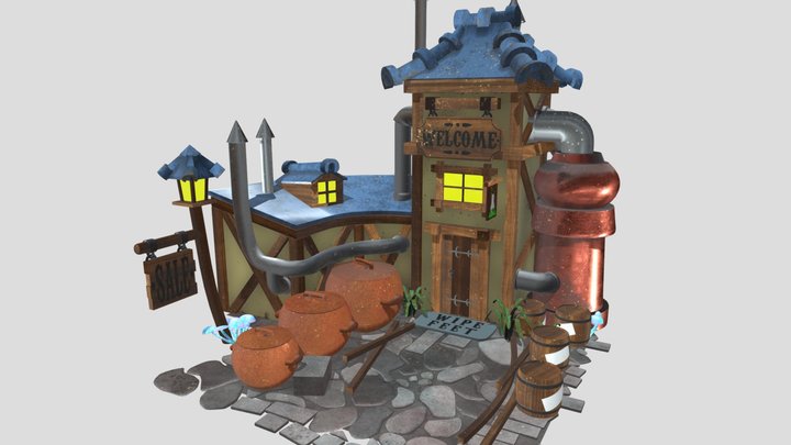 Alchemy Shop 3D Model