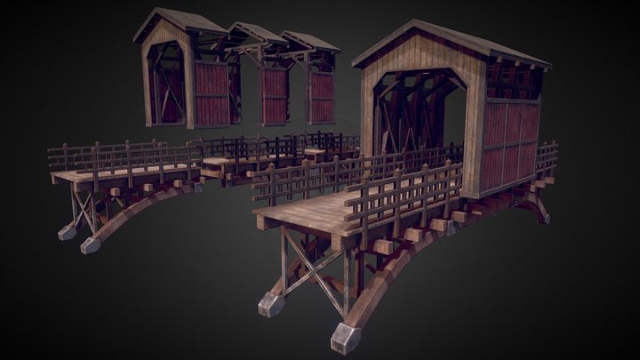 Modular Bridge 3D Model