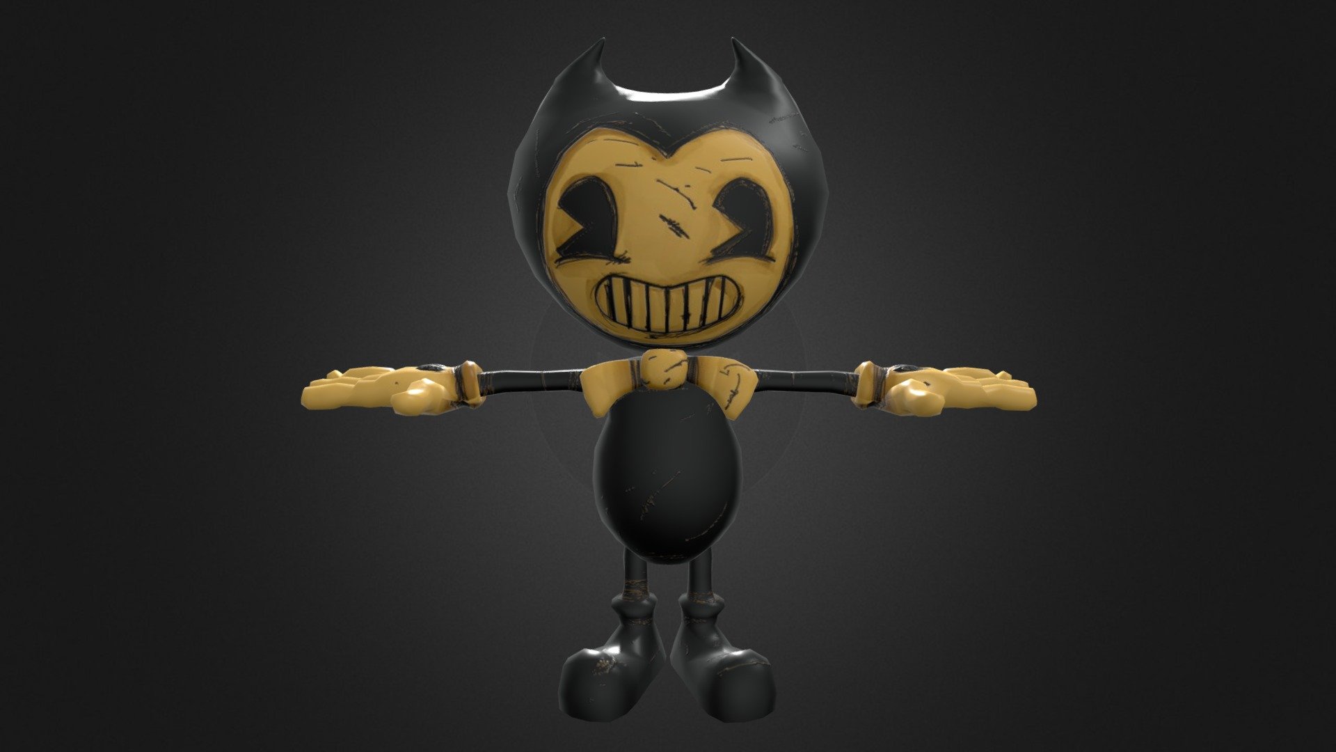 Bendy Toon (rigged) - Download Free 3D model by Captian Allen  (@Allen_Animations) [ff98309]