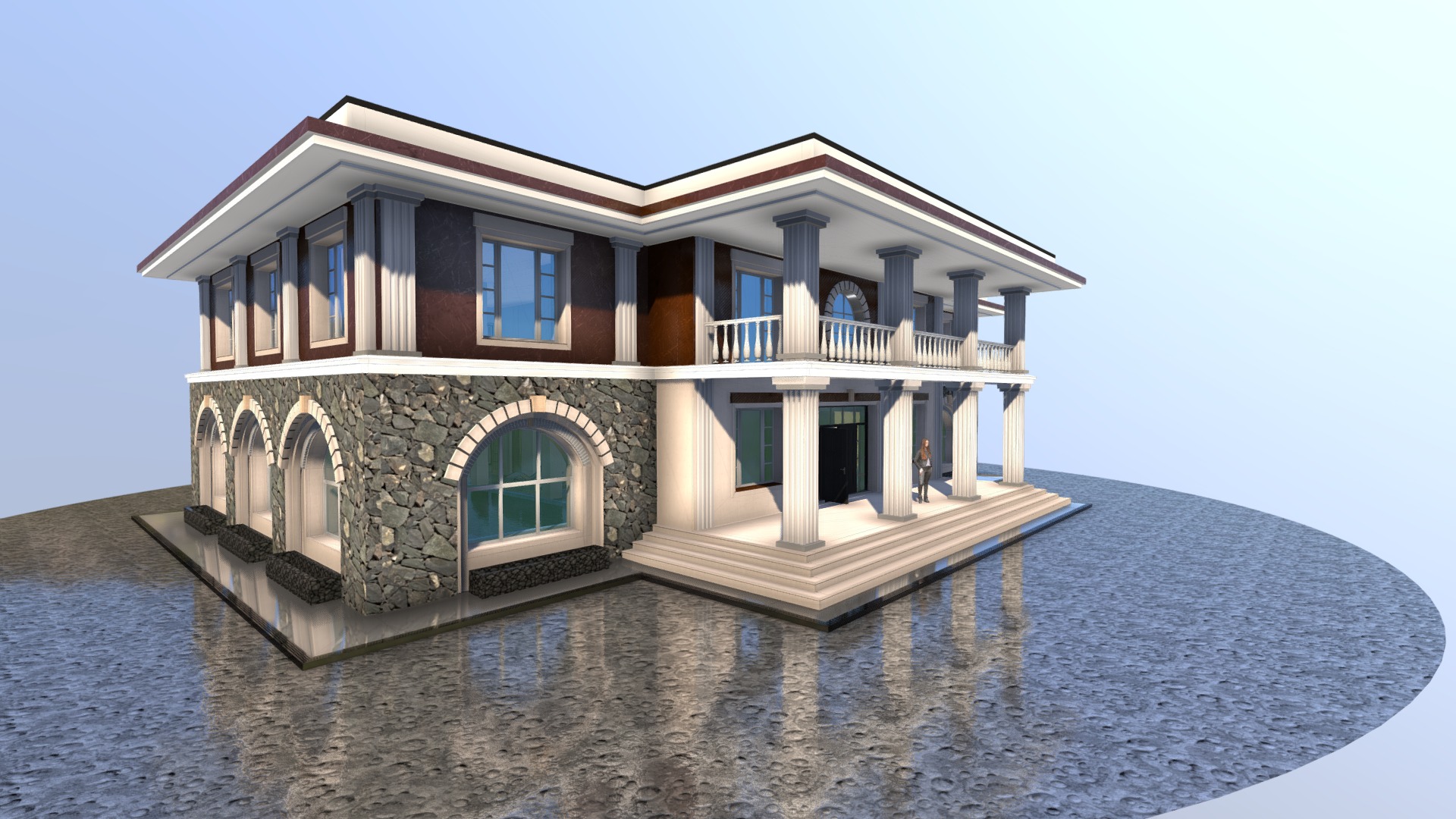 3D model Interior / exterior… Soon…daily changes - This is a 3D model of the Interior / exterior... Soon...daily changes. The 3D model is about a house on a dock.