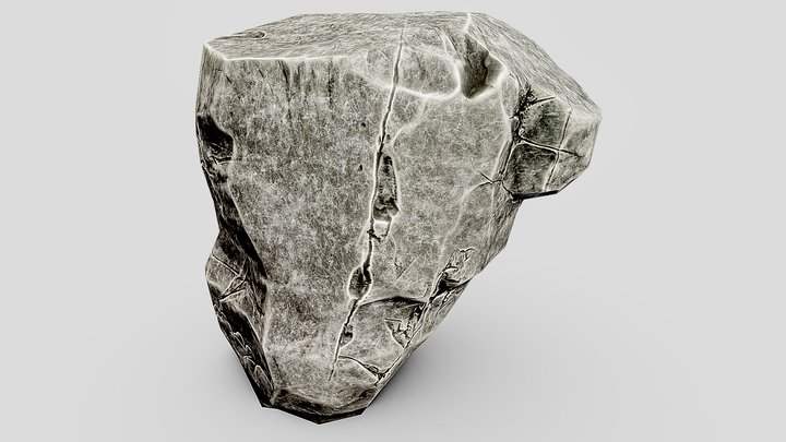 Rock / Stone / Cliff 01 LP (grey) 3D Model