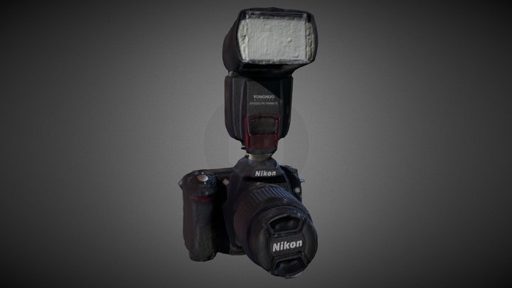 Nikon D50 (First Edition) 3D Model