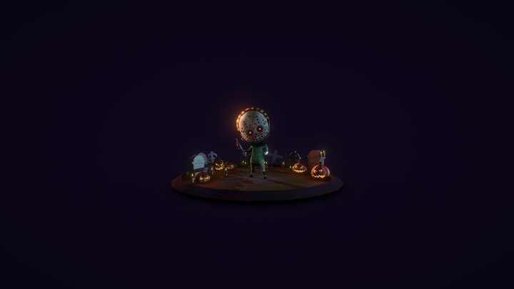 Happy Halloween. Jason's Surprise. 3D Model