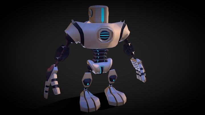 Robot YouTube Tutorial 3D Model