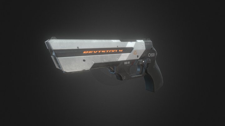 Energy Pistol 3D Model