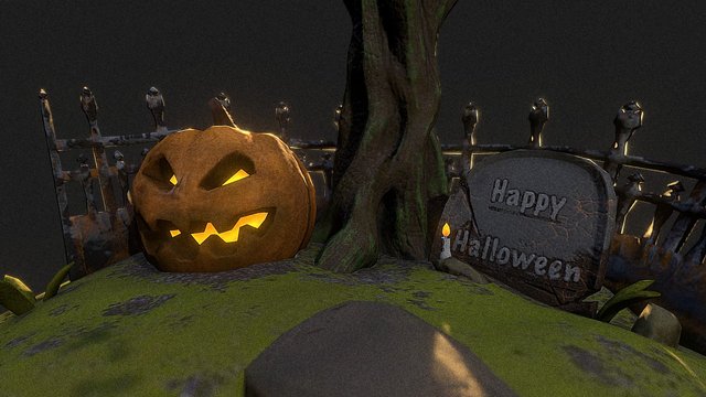 Happy Halloween 3D Model