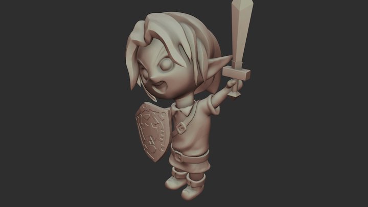 Chibi Link 3D Model