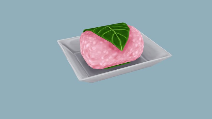 Sakuramochi 3D Model