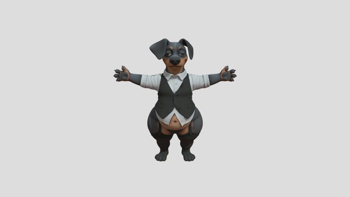 (⚠️furry/suggestive clothing⚠️) test model #12 3D Model