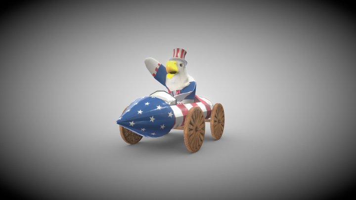 Uncle Sam's Rocket Kart (World Skills 2025) 3D Model