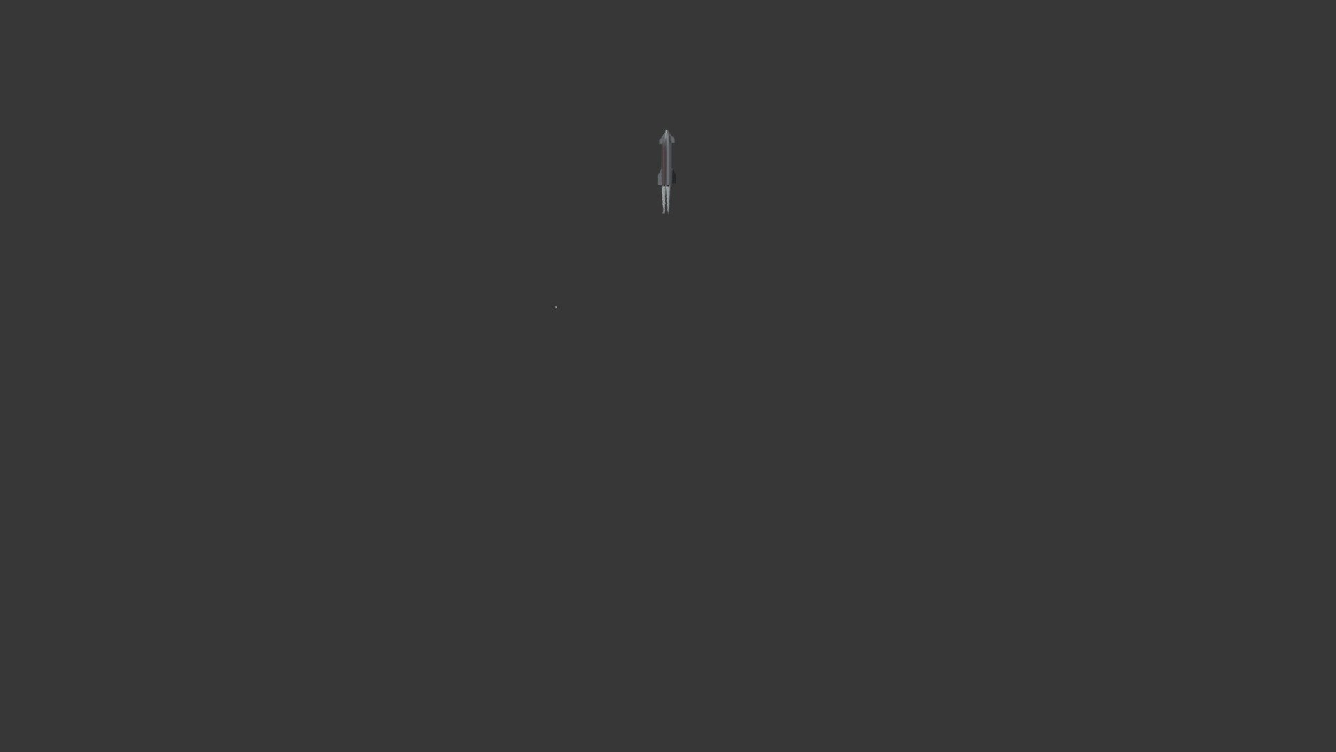 Starship sn rocket with fire