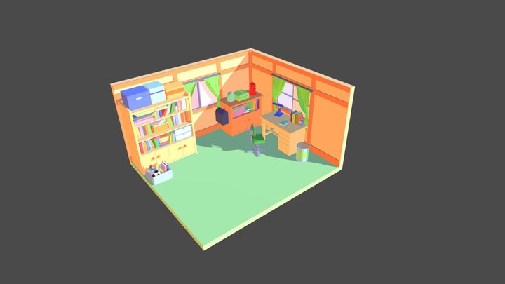 Nobita Room 3D Model