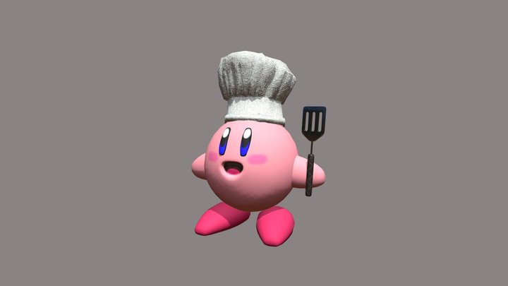 Kirby chef 3D Model