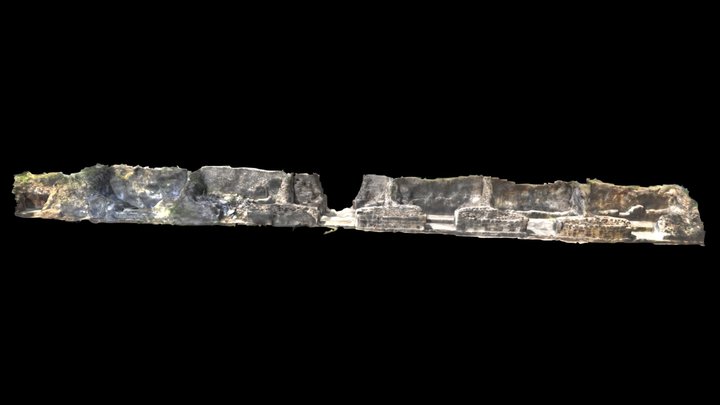 Structure A-13, North Face, Xunantunich, Belize 3D Model