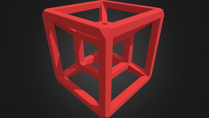 SQ Tesseract Hypercube 3D Model