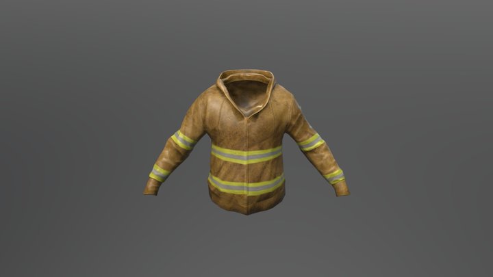 Fireman Jacket 3D Model