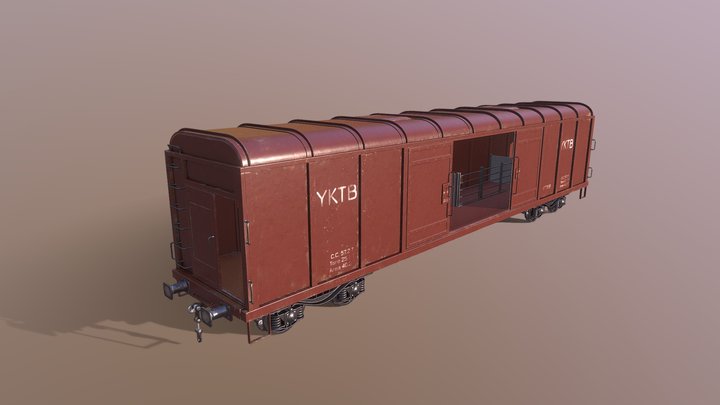 Railwagon Goods 3D Model
