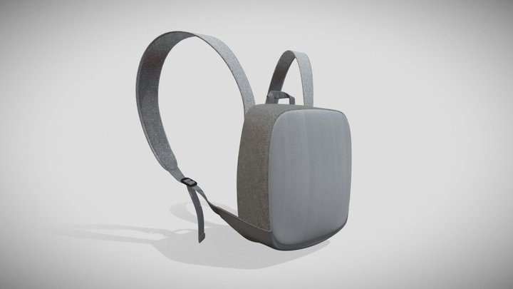Small backpack with hidden swiper 3D Model