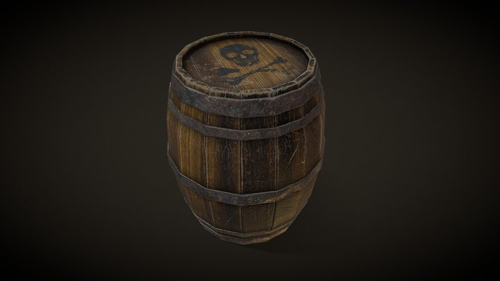 Dangerous_Barrel_Texturing_Homework 3D Model