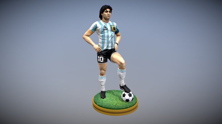 Figure Diego Armando Maradona for 3D print 3D Model