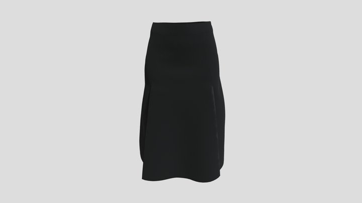 Aeris Denim Skirt 3D Model