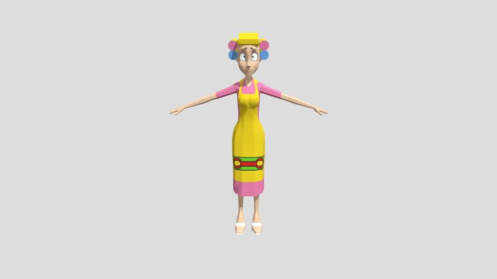 Mobile - El Chavo Kart 2015 - Dona Florinda 3D Model