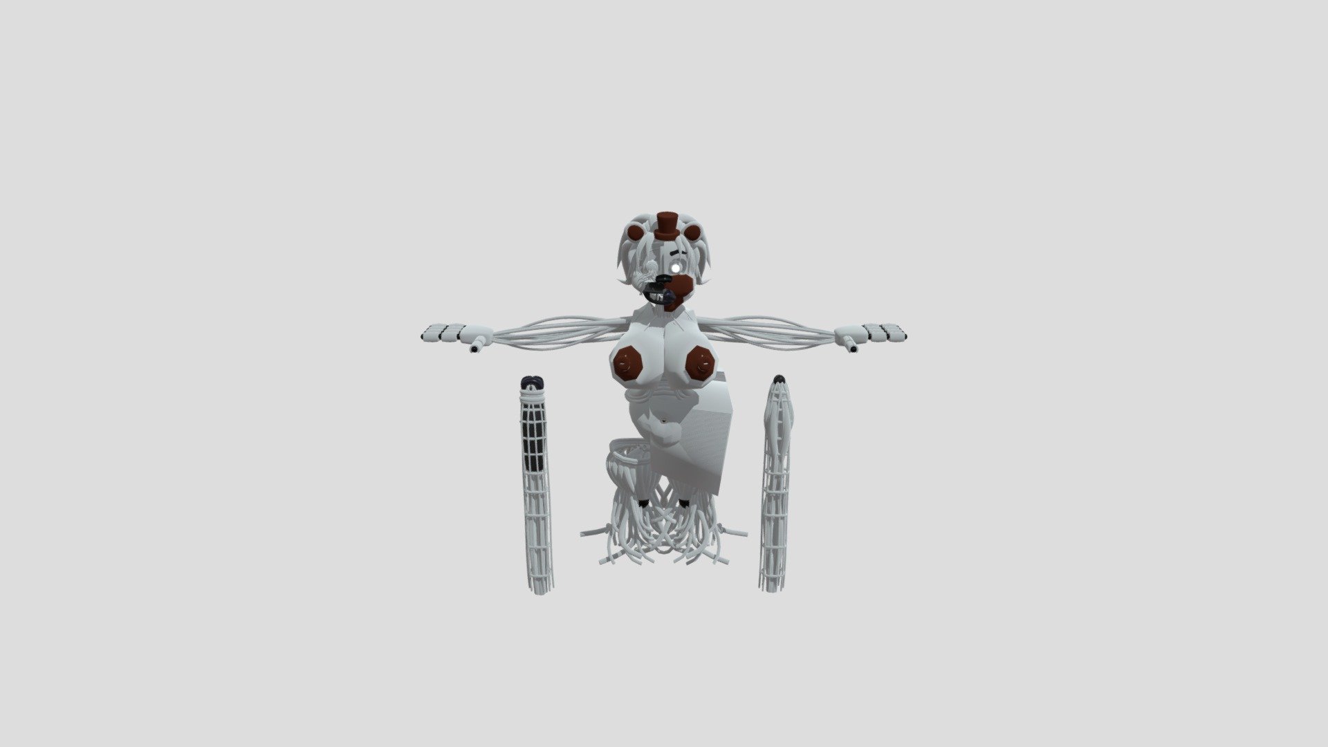 The blob (molten freddy, ennard) - 3D model by lucariomodel999  (@lucariomodel999) [d6398e9]