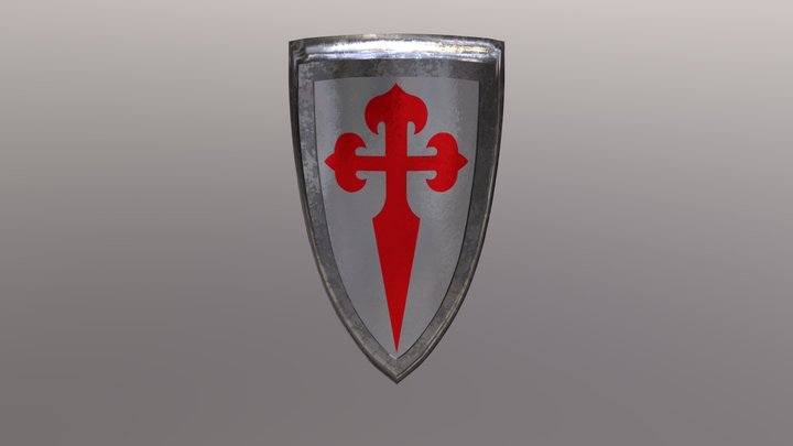 Medieval Shield 3D Model