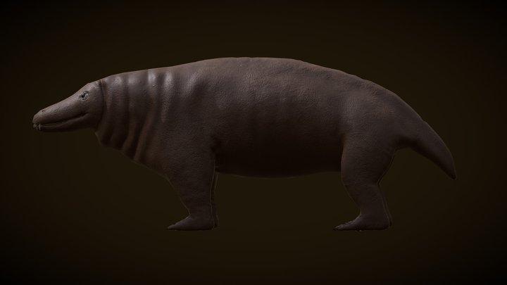 Jonkeria, Paleozoic Creature 3D Model
