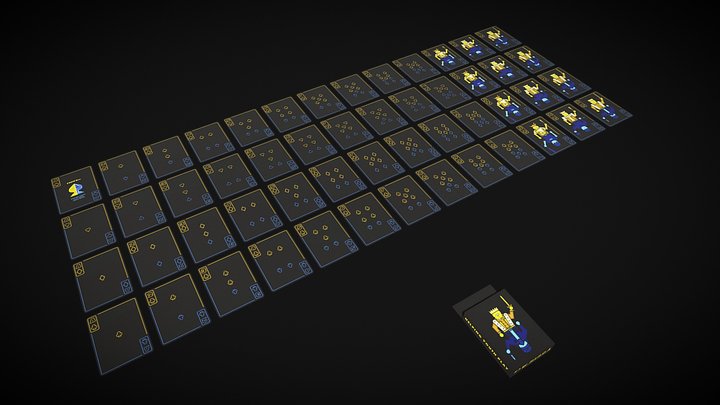 YouthAce - Interactive Playing Cards 3D Model