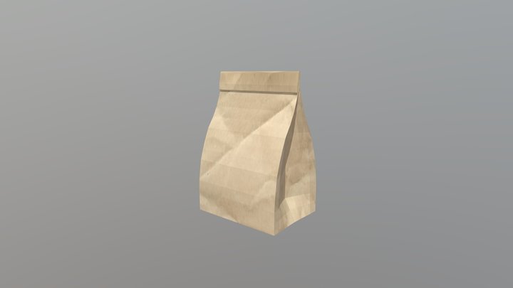 Paper Lunch Sack 3D Model