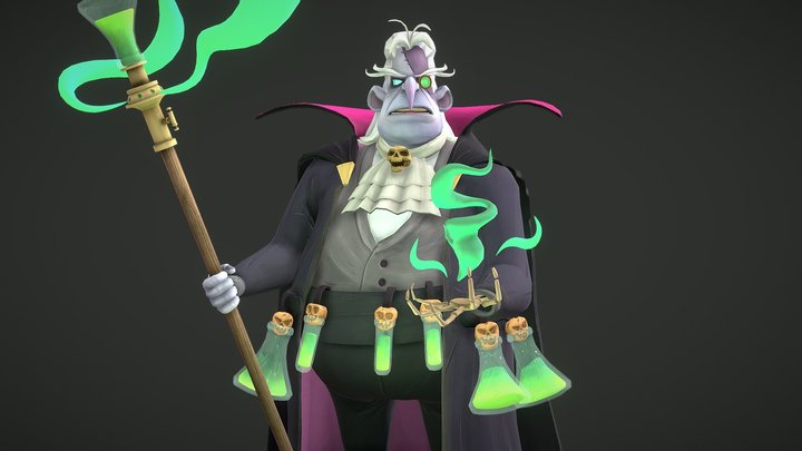 Butler- Game Ready Stylized Character 3D Model