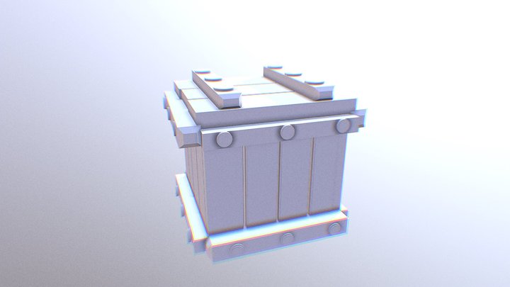 Western Crate 3D Model