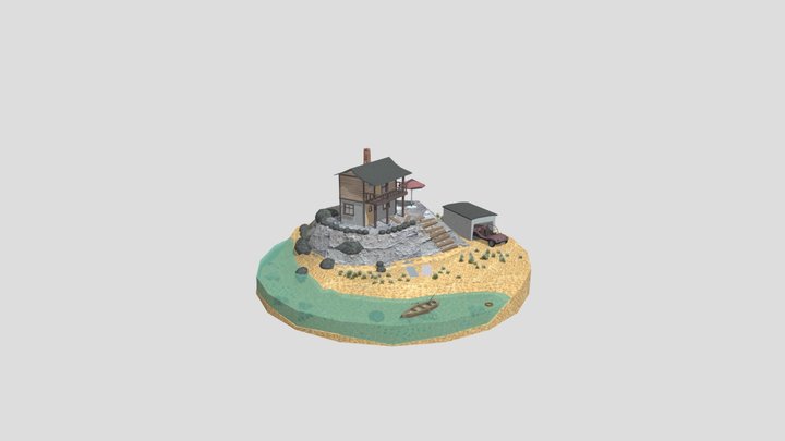 DAE Diorama - By the ocean 3D Model