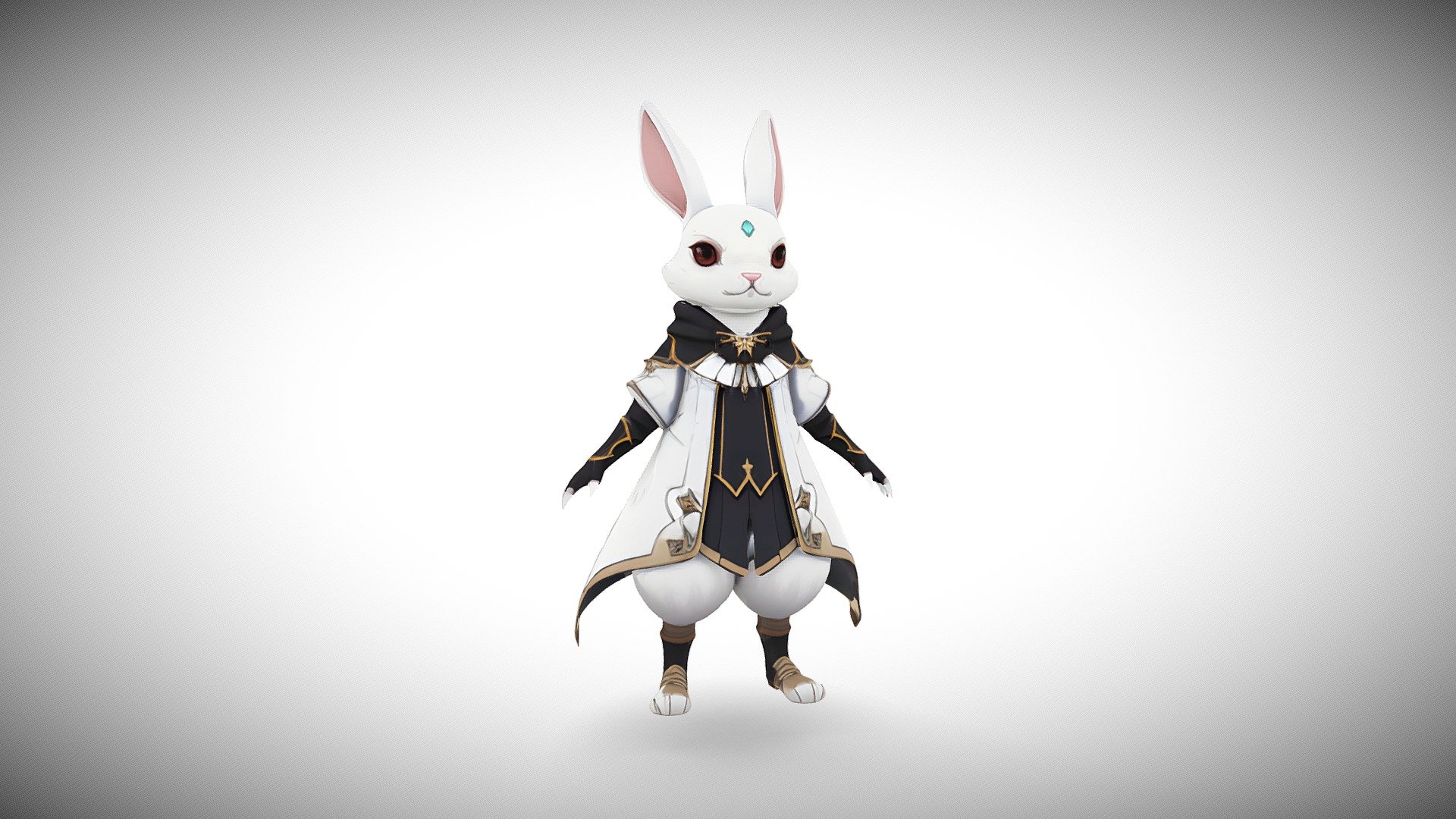 Royal Knight Rabbit - 3D model by racooneomjp [ffaf5e8] - Sketchfab