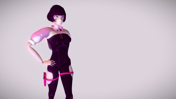 Sasha from Cyberpunk: EdgeRunner Let You Down MV 3D Model