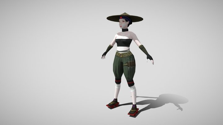 Novice Samurai 3D Model