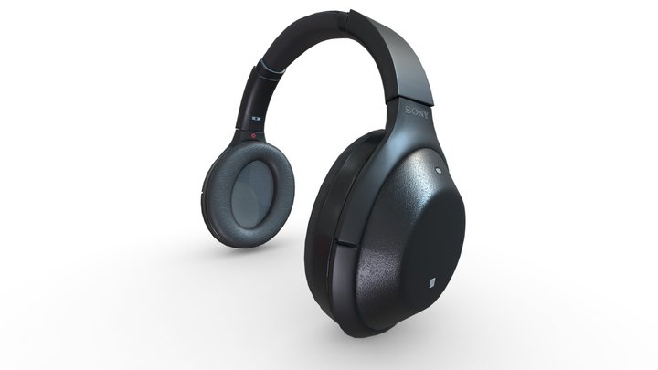 SONY MDR 1000X BLACK 3D Model