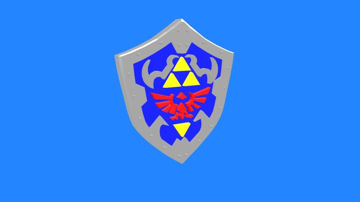 Escudo Zelda 3D Model